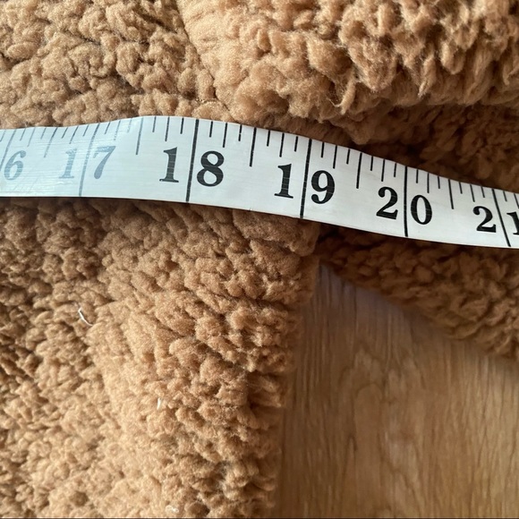 Shein Fuzzy Teddy Bear Open Front Cardigan Jacket Womens Size XS - Picture 4 of 5